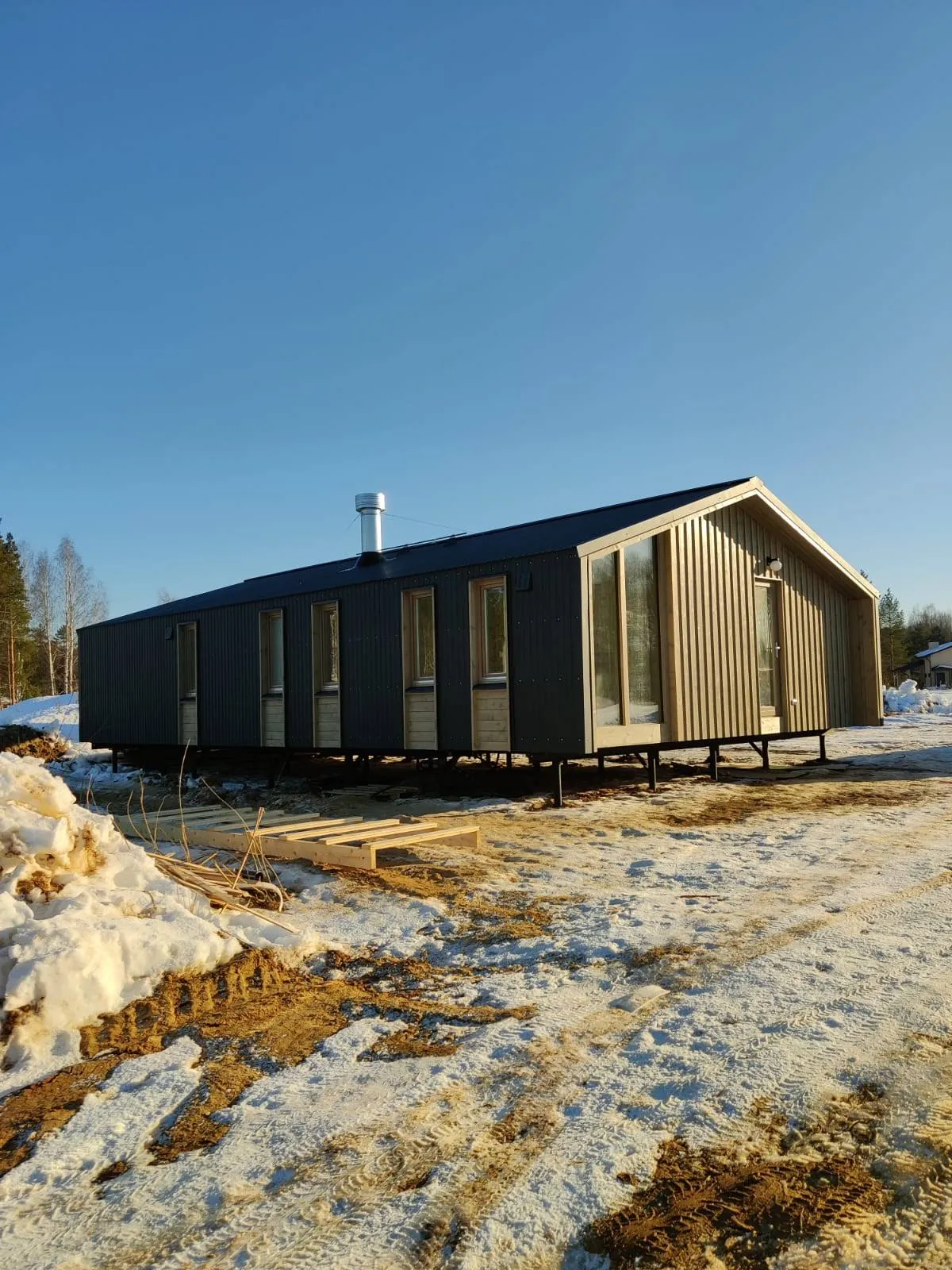 Каркасный дом 80 м²,